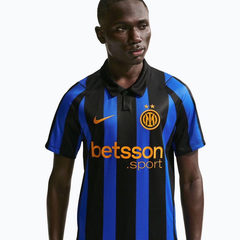 Футболка футбольна чоловіча Nike Inter Milan Dri-Fit Stadium Home lyon blue/black/university gold 3