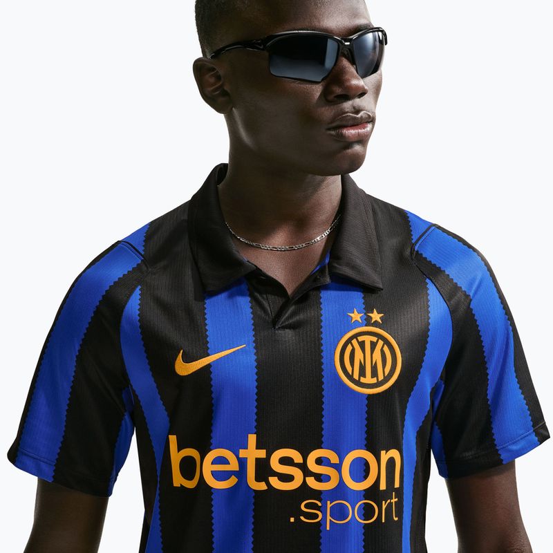 Футболка футбольна чоловіча Nike Inter Milan Dri-Fit Stadium Home lyon blue/black/university gold 5