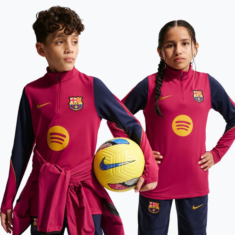 Дитячий футбольний светр Nike FC Barcelona Strike Dri-Fit Soccer Knit Drill Top