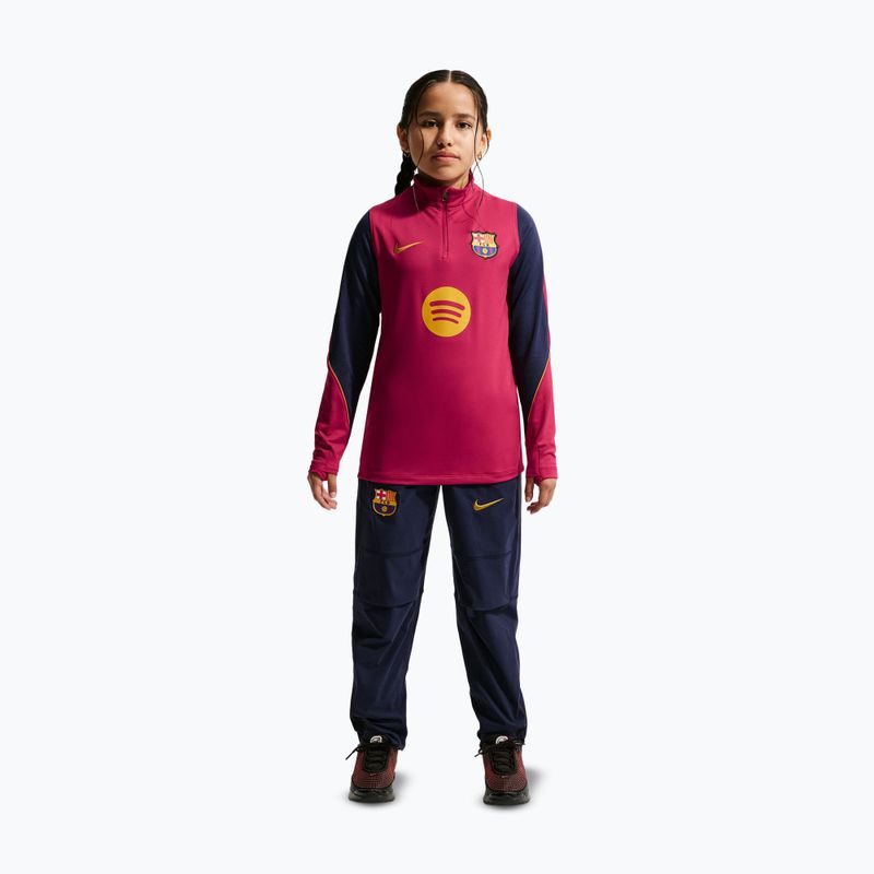 Дитячий футбольний светр Nike FC Barcelona Strike Dri-Fit Soccer Knit Drill Top 2