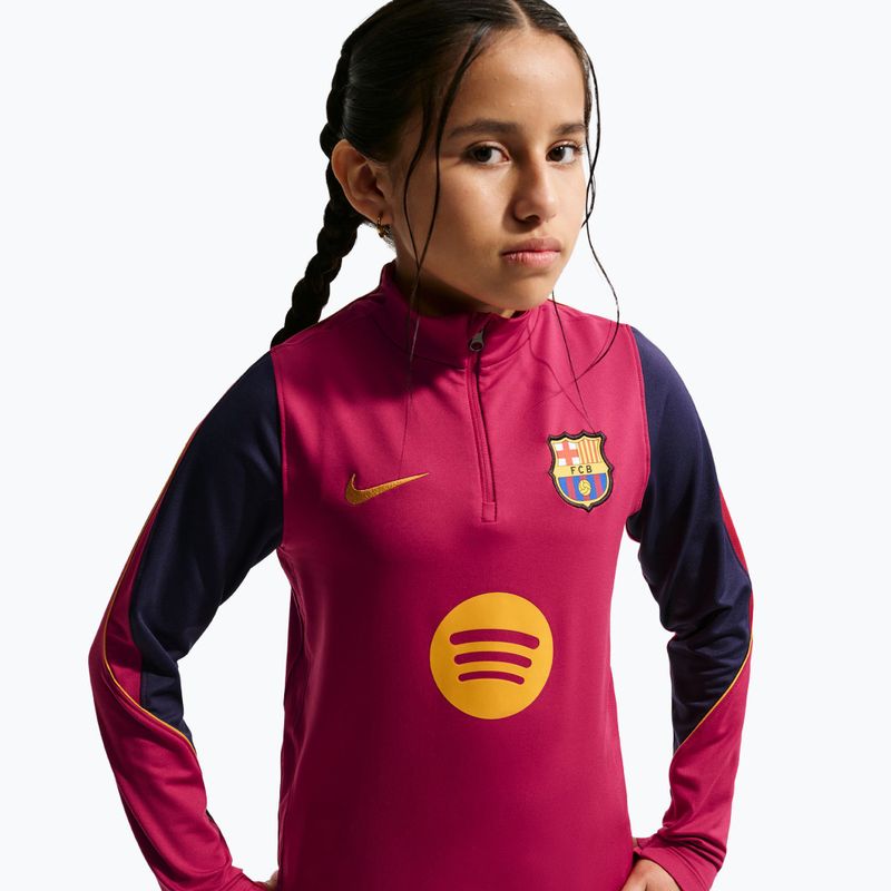 Дитячий футбольний светр Nike FC Barcelona Strike Dri-Fit Soccer Knit Drill Top 4