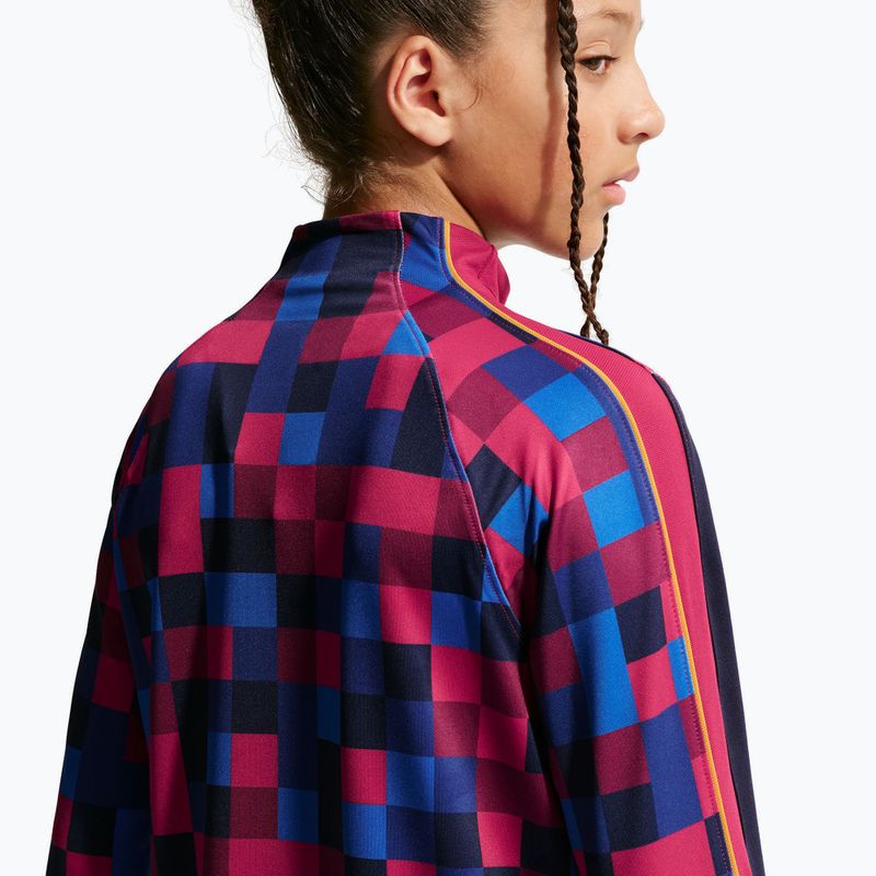 Кофта футбольна дитяча Nike FC Barcelona Dri-Fit Strike Drill Top noble red/noble red/mineral yellow 6