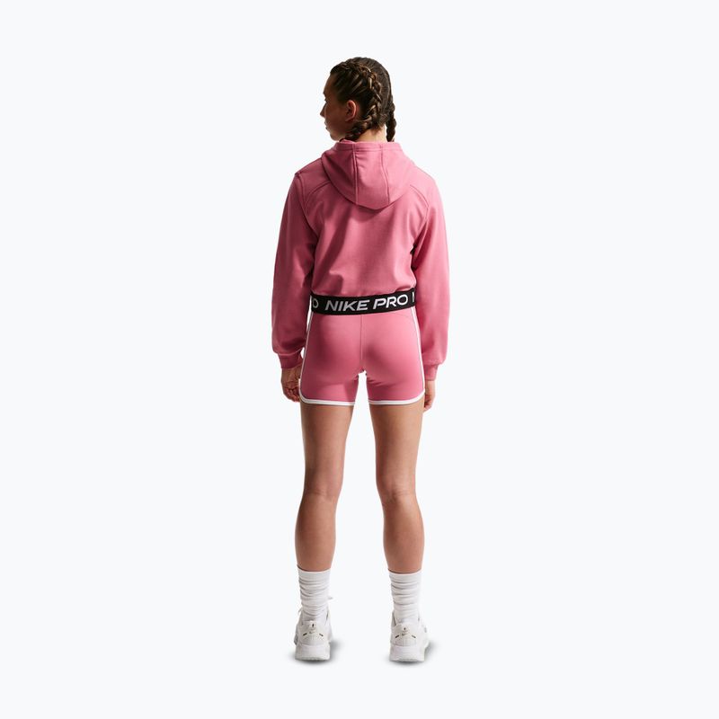 Кофта дитяча Nike Pro Fleece Dri-Fit Full-Zip peony/peony/black/white 3