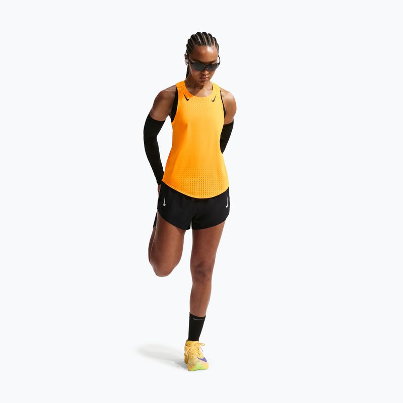 Футболка для бігу жіноча Nike AeroSwift Dri-Fit ADV Singlet laser orange/black 2