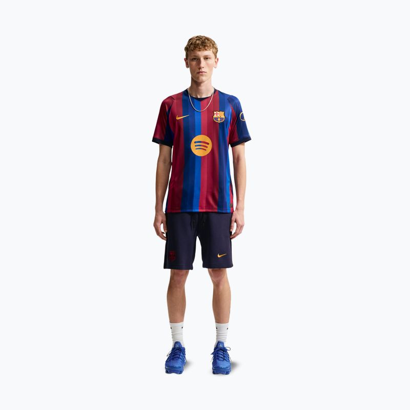 Футболка футбольна чоловіча Nike FC Barcelona Dri-Fit Stadium Home deep garnet/blue void/mineral yellow 2