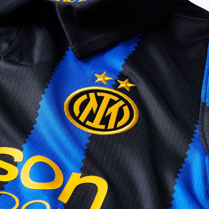 Футболка футбольна дитяча Nike Inter Milan Dri-Fit Stadium Home lyon blue/black/university gold 3