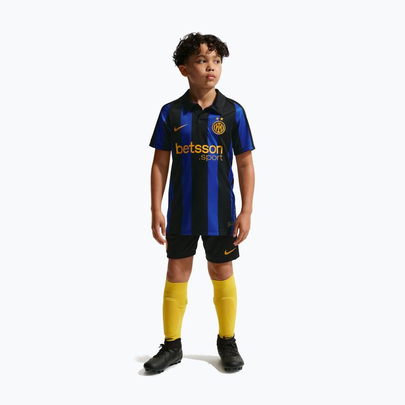 Футболка футбольна дитяча Nike Inter Milan Dri-Fit Stadium Home lyon blue/black/university gold 6