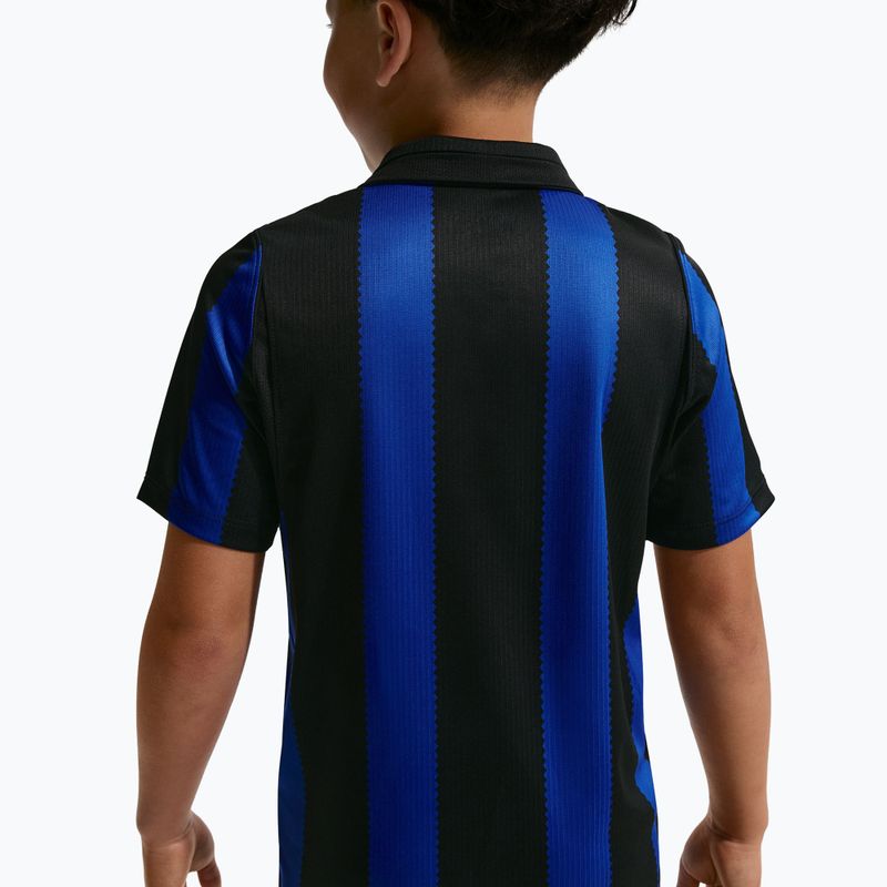 Футболка футбольна дитяча Nike Inter Milan Dri-Fit Stadium Home lyon blue/black/university gold 10