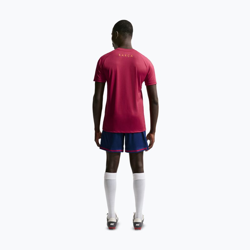 Футболка футбольна чоловіча Nike FC Barcelona Strike Soccer Dri-Fit noble red/blackened blue/mineral yellow 3