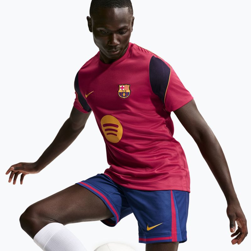 Футболка футбольна чоловіча Nike FC Barcelona Strike Soccer Dri-Fit noble red/blackened blue/mineral yellow 4