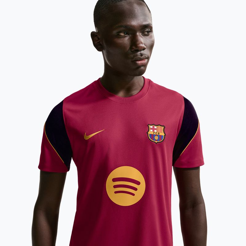 Футболка футбольна чоловіча Nike FC Barcelona Strike Soccer Dri-Fit noble red/blackened blue/mineral yellow 5