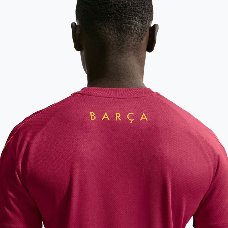 Футболка футбольна чоловіча Nike FC Barcelona Strike Soccer Dri-Fit noble red/blackened blue/mineral yellow 6