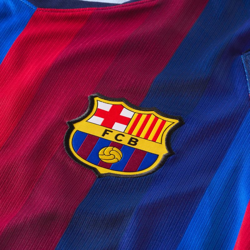 Лонгслів футбольний чоловічий Nike FC Barcelona Dri-Fit Stadium Home LS deep garnet/blue void/mineral yellow 3