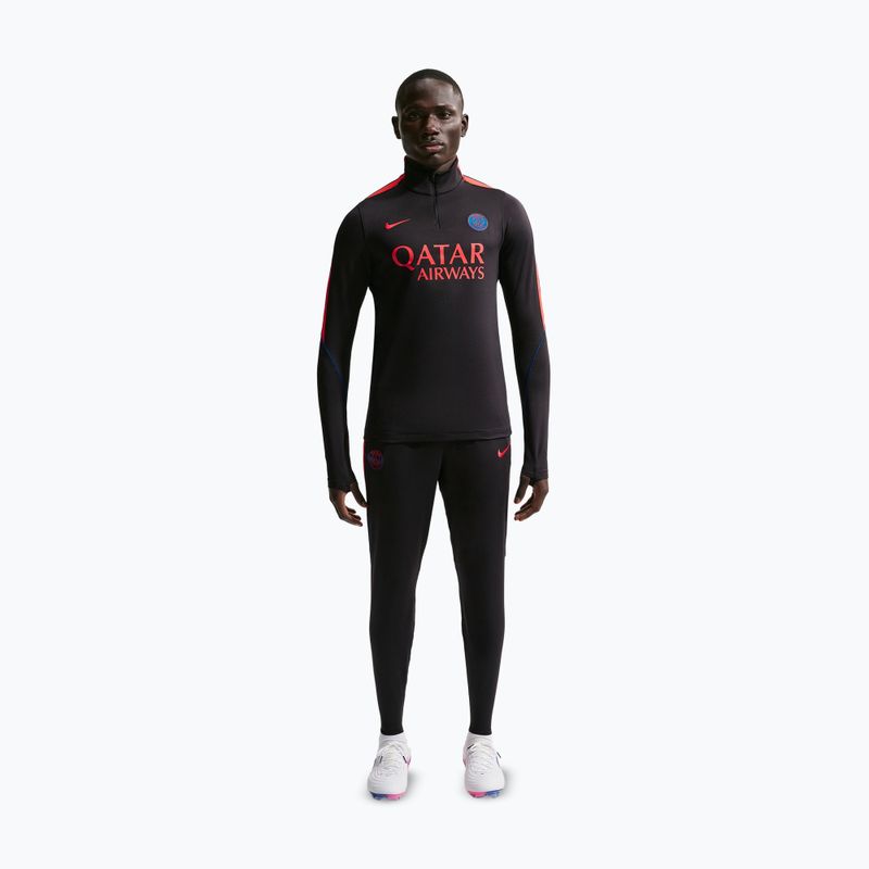 Кофта футбольна чоловіча Nike Paris Saint-Germain Strike Dri-Fit Soccer Knit Drill Top black/global red/global red 2