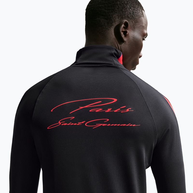 Кофта футбольна чоловіча Nike Paris Saint-Germain Strike Dri-Fit Soccer Knit Drill Top black/global red/global red 5