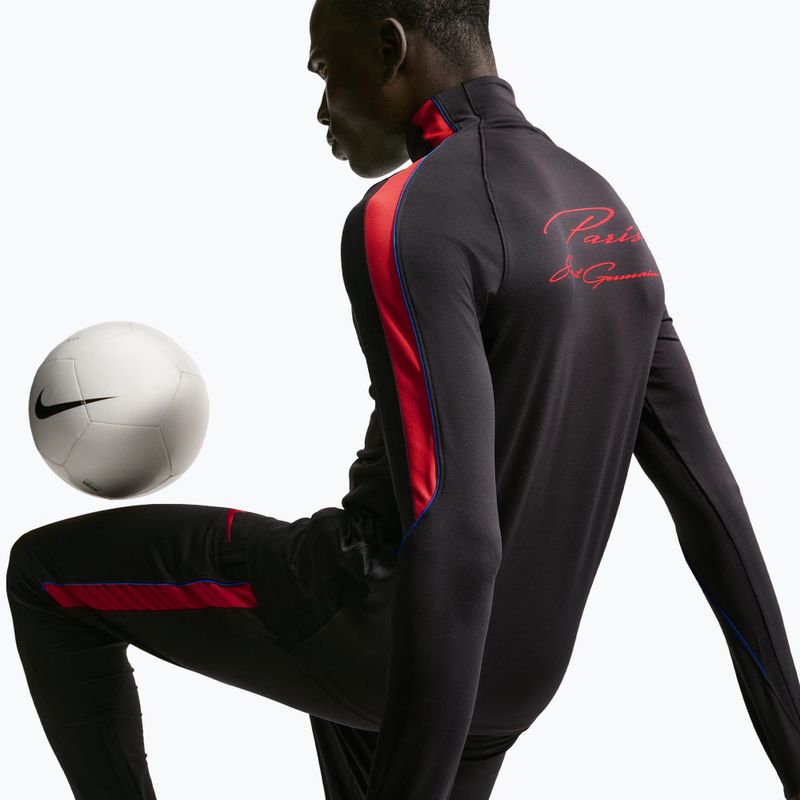 Кофта футбольна чоловіча Nike Paris Saint-Germain Strike Dri-Fit Soccer Knit Drill Top black/global red/global red 6