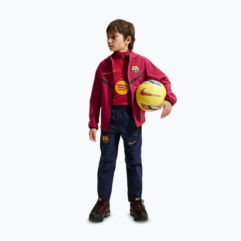 Штани футбольні дитячі Nike FC Barcelona Tech Woven blackened blue/black/mineral yellow 2