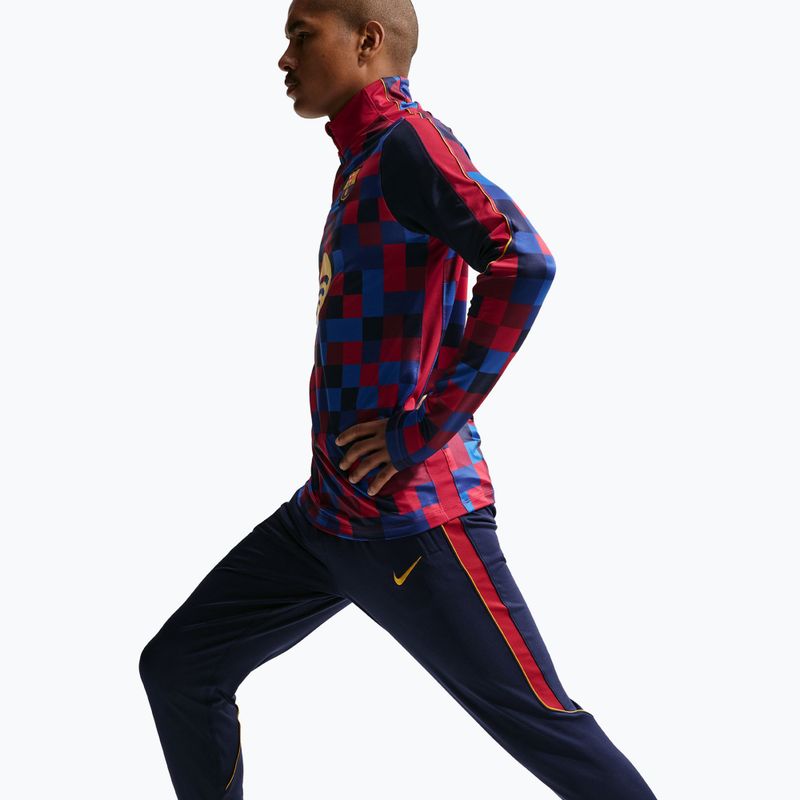 Штани футбольні чоловічі Nike FC Barcelona Strike Dri-Fit blackened blue/noble red/yellow 4