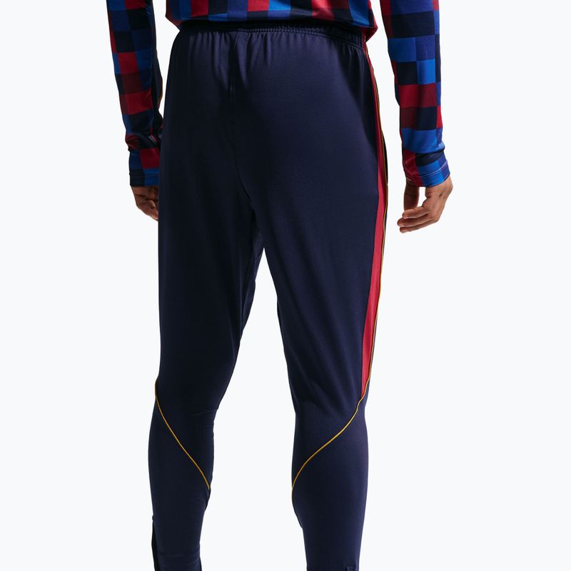 Штани футбольні чоловічі Nike FC Barcelona Strike Dri-Fit blackened blue/noble red/yellow 5