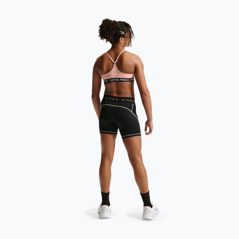 Дитячий спортивний бюстгальтер Nike Pro Indy arctic orange/black/white 3