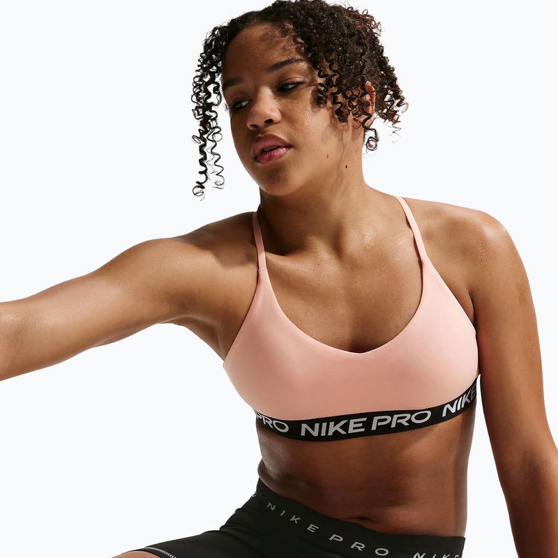 Дитячий спортивний бюстгальтер Nike Pro Indy arctic orange/black/white 5