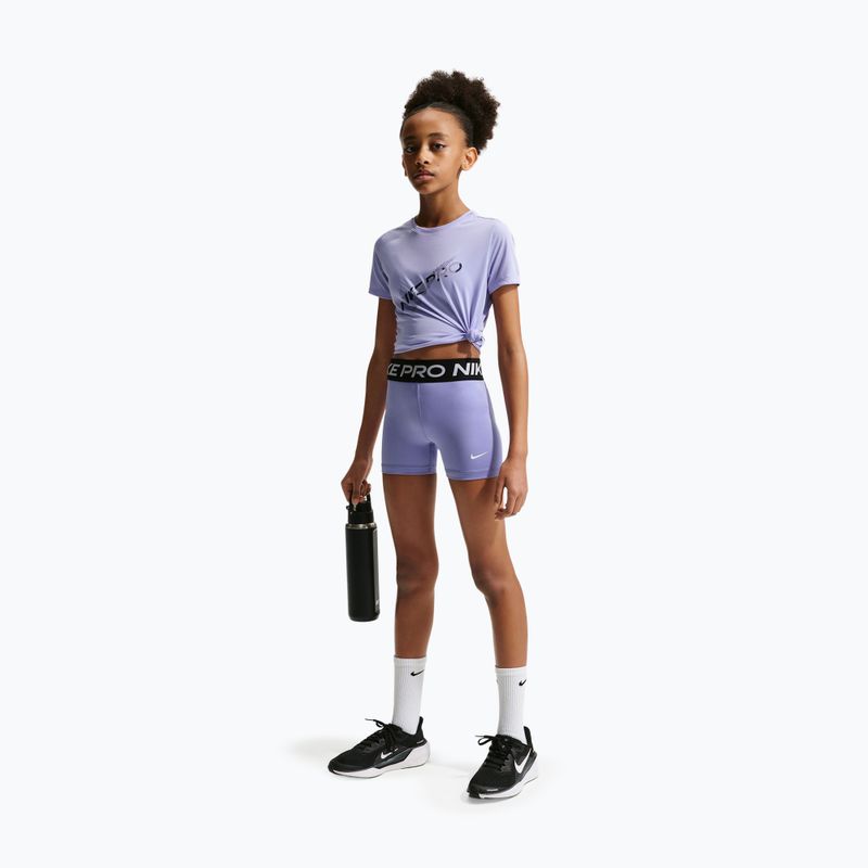 Шорти дитячі Nike Pro light thistle/white 2
