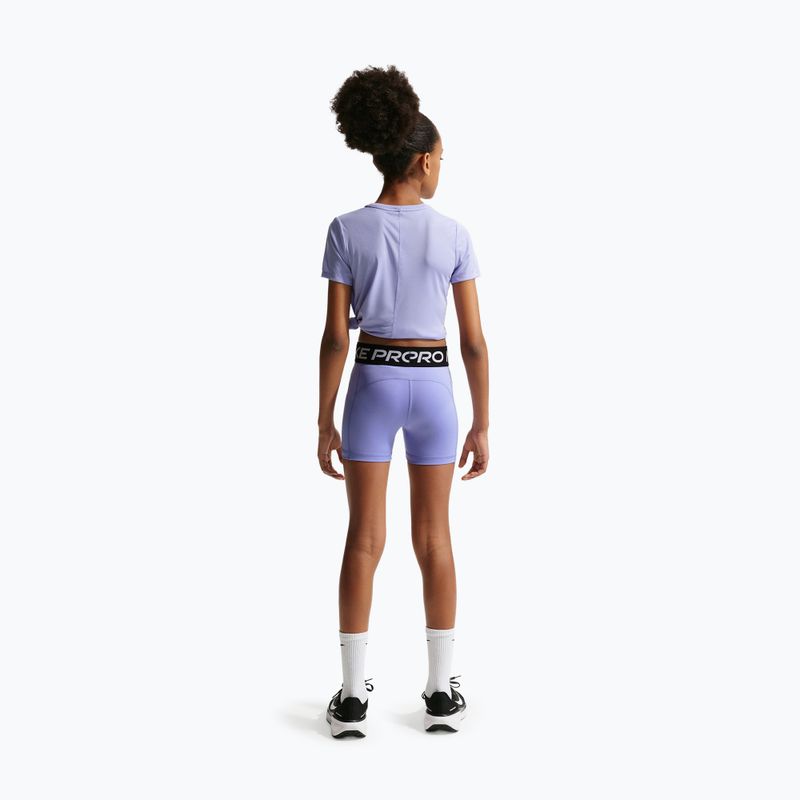 Шорти дитячі Nike Pro light thistle/white 3
