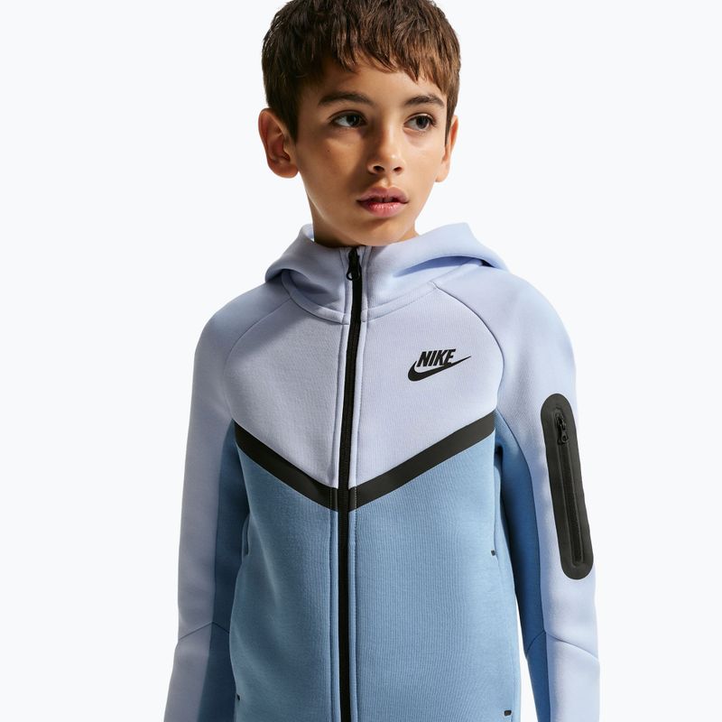 Кофта дитяча Nike Sportswear Tech Fleece Full Zip hydrogen blue/work blue/black/black 4