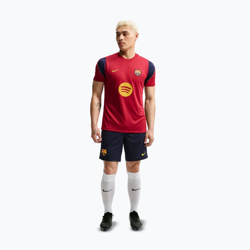 Шорти футбольні чоловічі Nike FC Barcelona Strike blackened blue/noble red/mineral yellow 2