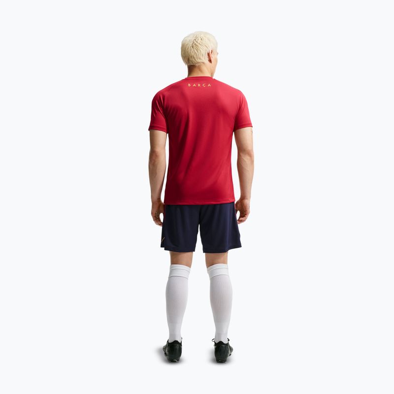 Шорти футбольні чоловічі Nike FC Barcelona Strike blackened blue/noble red/mineral yellow 3