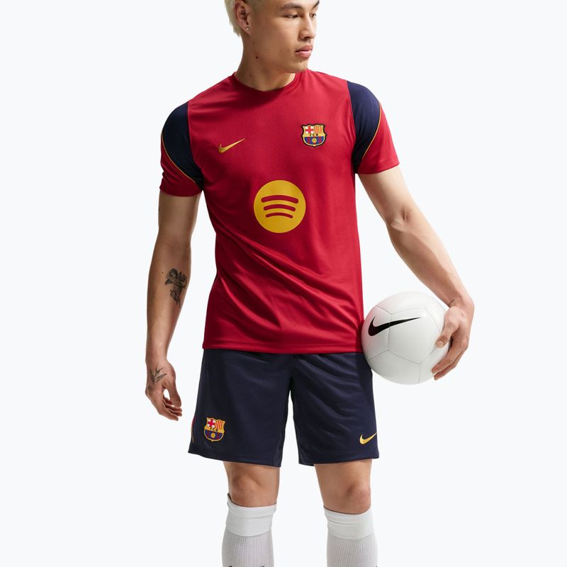 Шорти футбольні чоловічі Nike FC Barcelona Strike blackened blue/noble red/mineral yellow 4