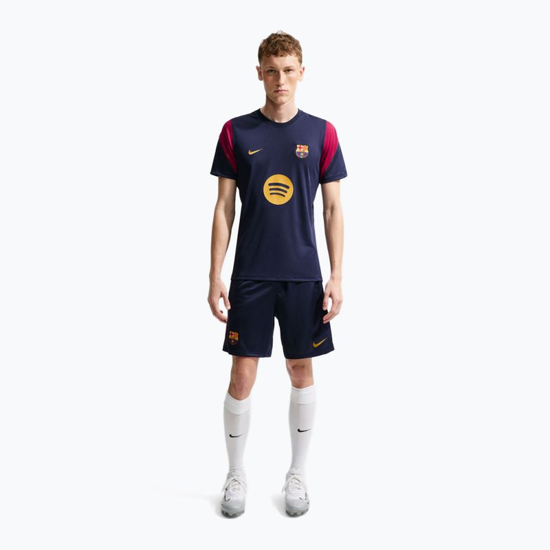 Футболка футбольна чоловіча Nike FC Barcelona Strike Soccer Dri-Fit blackened blue/noble red/mineral yellow 2