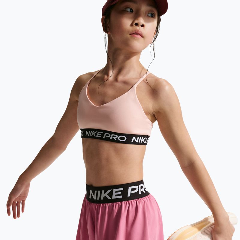 Шорти дитячі Nike Pro Dri-Fit 2in1 peony/black/white 3