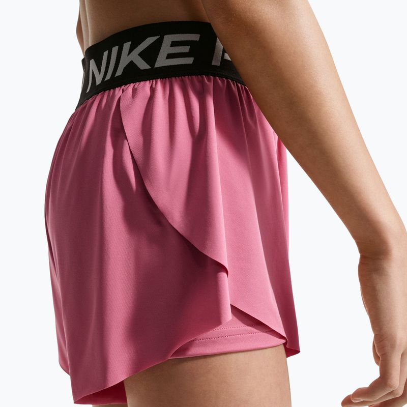 Шорти дитячі Nike Pro Dri-Fit 2in1 peony/black/white 5