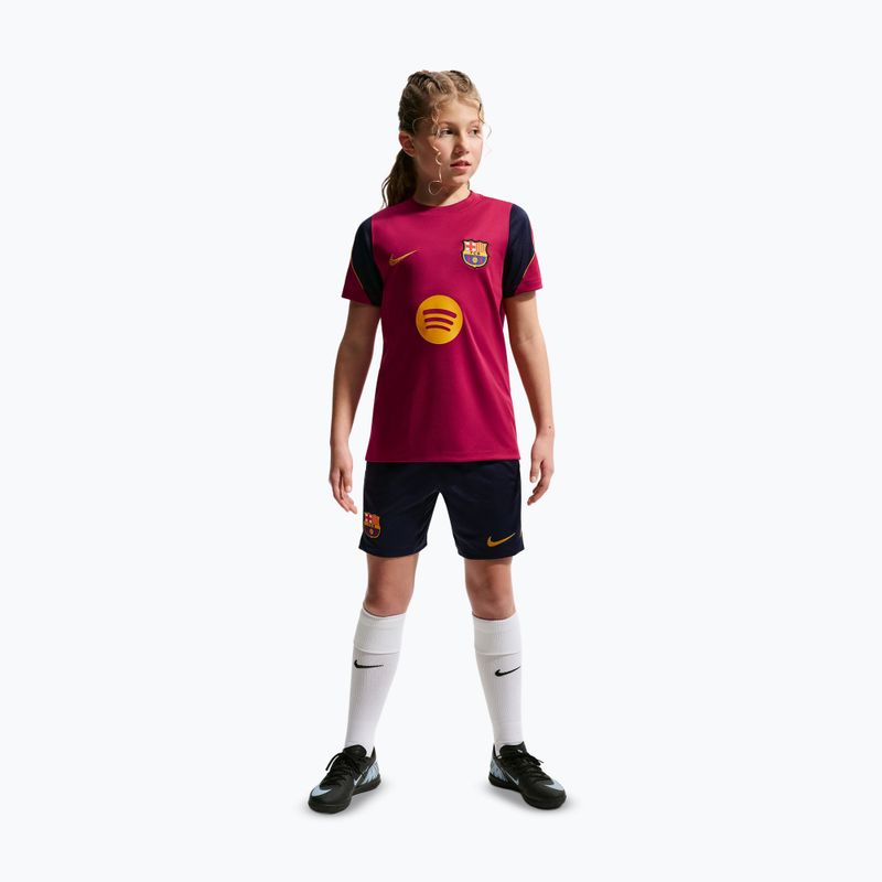 Футболка футбольна дитяча Nike FC Barcelona Strike Dri-Fit noble red/blackened blue 3