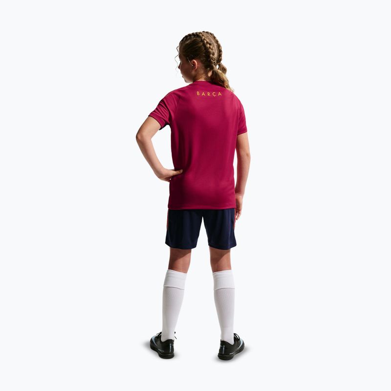 Шорти футбольні дитячі Nike FC Barcelona Strike blackened blue/noble red/mineral yellow 5