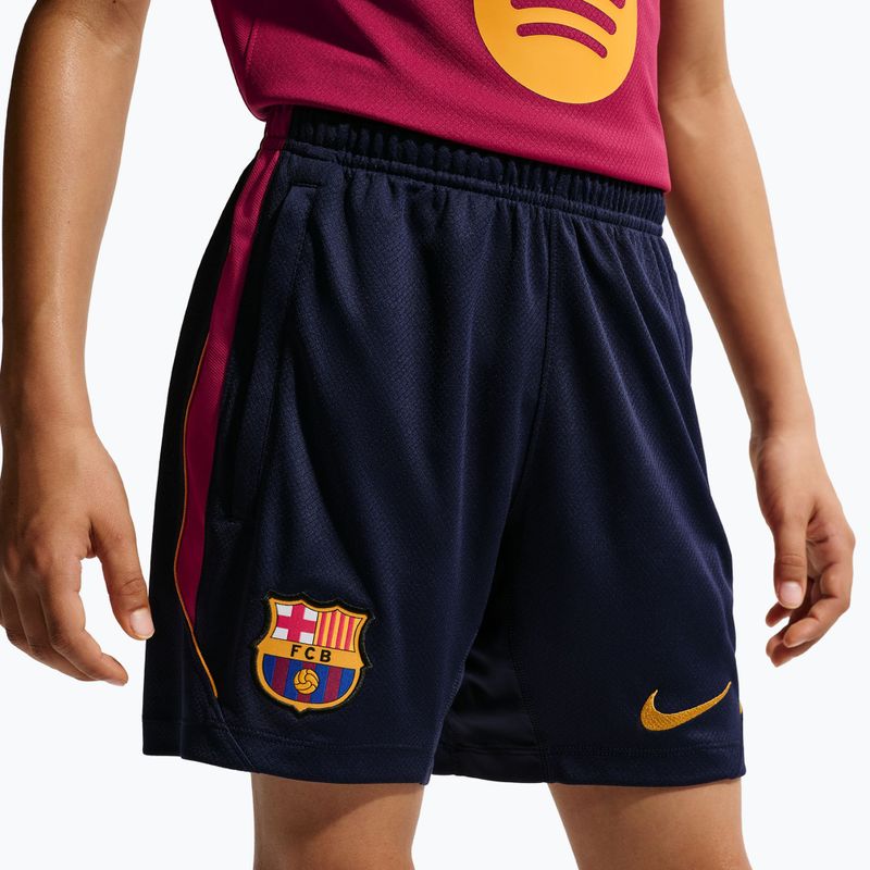 Шорти футбольні дитячі Nike FC Barcelona Strike blackened blue/noble red/mineral yellow 7