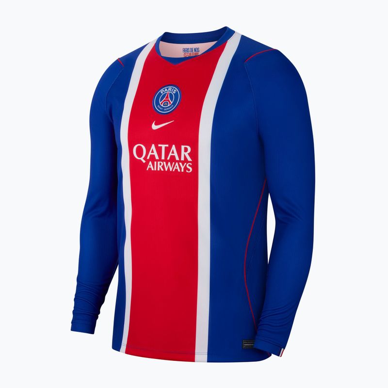 Чоловіча футбольна лонгслівка Nike Paris Saint-Germain Dri-Fit Stadium Home old royal/white/university red/white