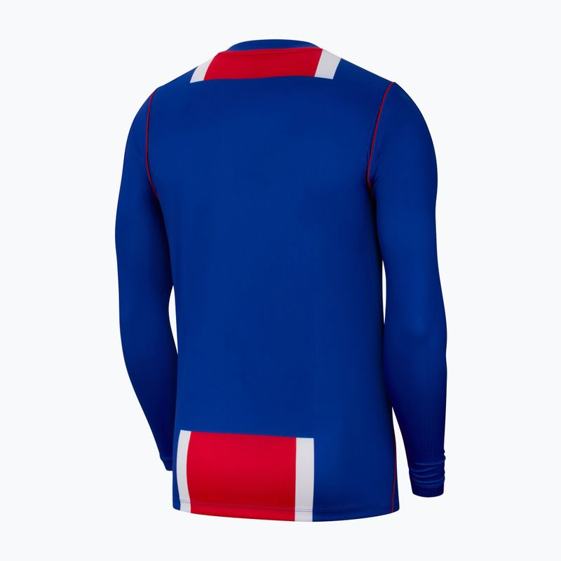 Чоловіча футбольна лонгслівка Nike Paris Saint-Germain Dri-Fit Stadium Home old royal/white/university red/white 2