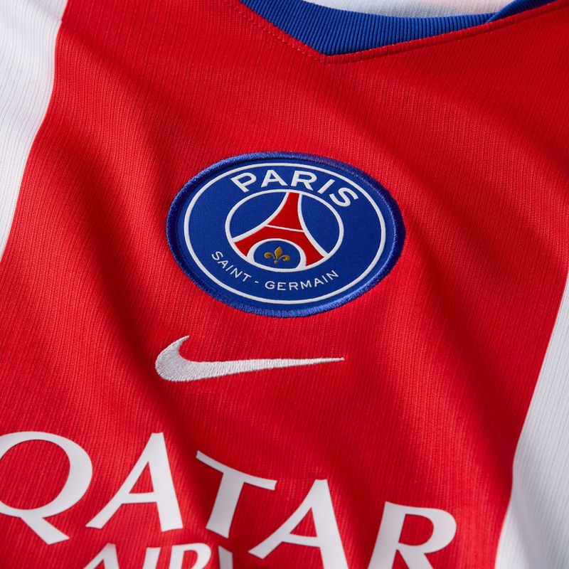 Чоловіча футбольна лонгслівка Nike Paris Saint-Germain Dri-Fit Stadium Home old royal/white/university red/white 3