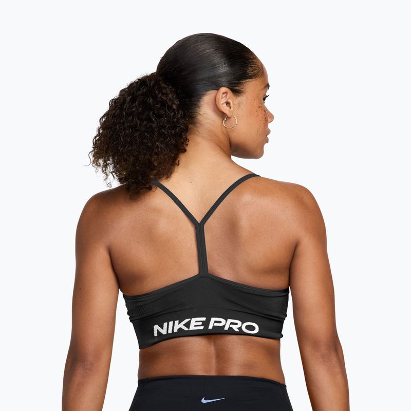 Бюстгальтер для тренувань Nike Pro Seamless Light Support black/white 2