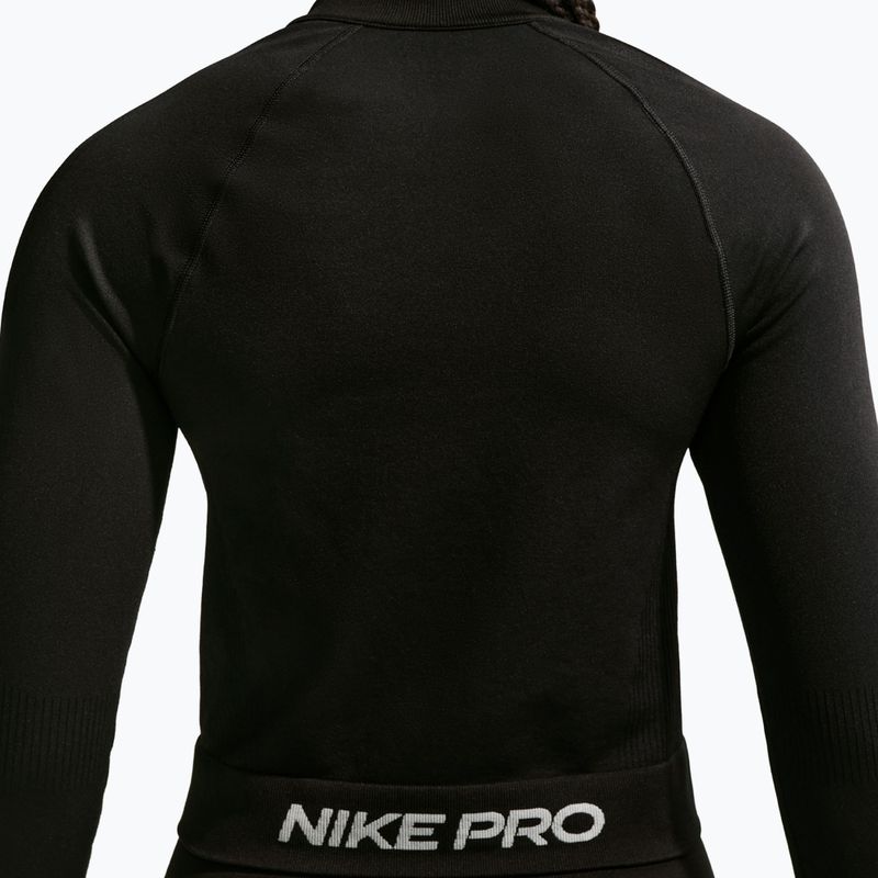 Кофта тренувальна жіноча Nike Pro Seamless black/white 4