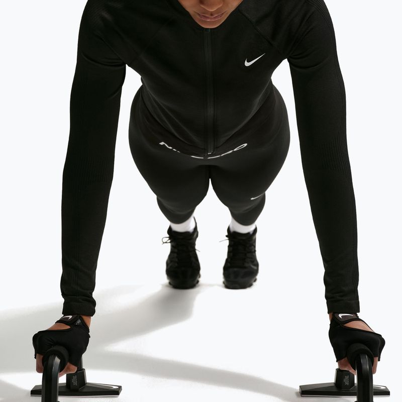 Кофта тренувальна жіноча Nike Pro Seamless black/white 5