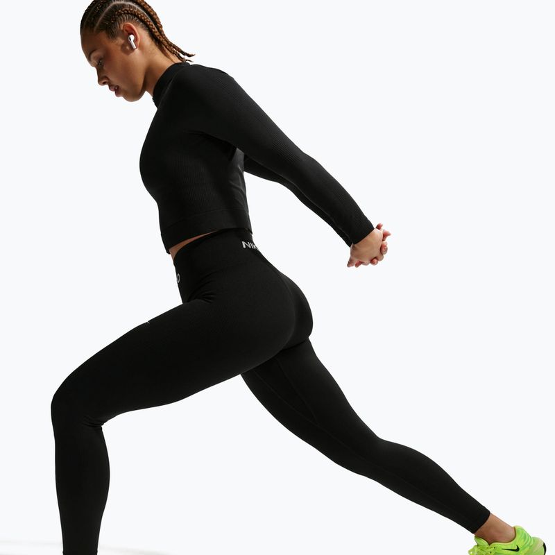 Легінси жіночі Nike Pro Seamless black/white 5