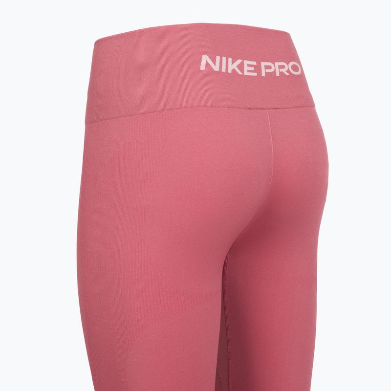 Жіночі легінси Nike Pro Seamless рожевий півонія/білий 4
