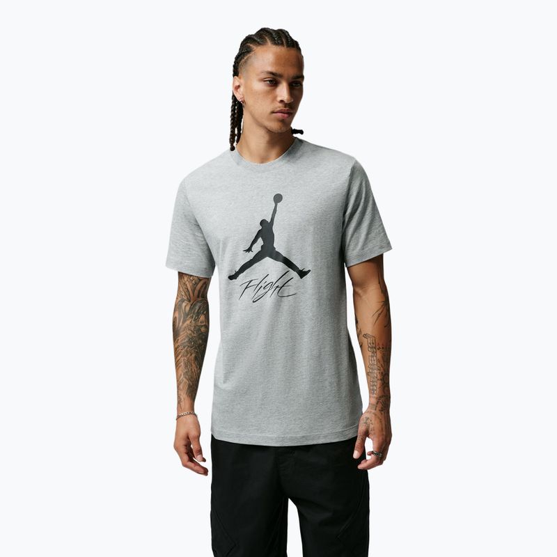 Футболка чоловіча Jordan Jumpman Flight dark grey heather