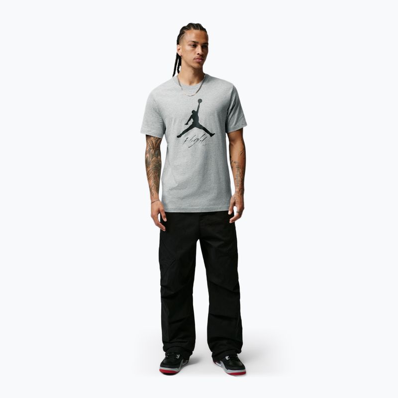 Футболка чоловіча Jordan Jumpman Flight dark grey heather 2