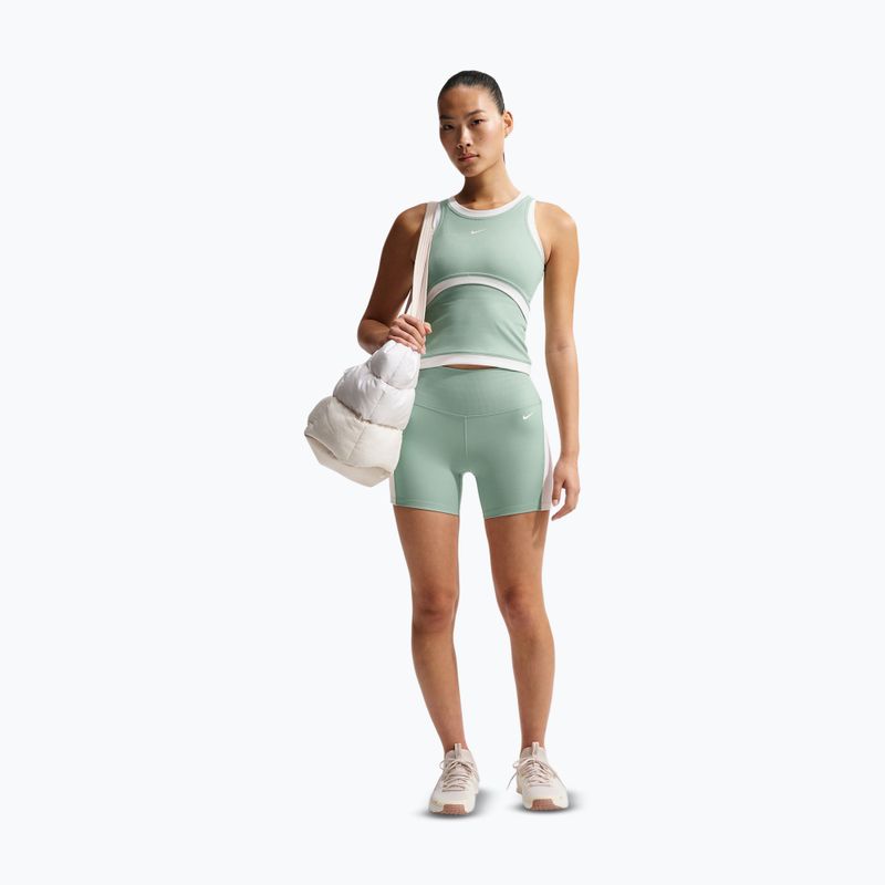 Шорти жіночі Nike One High Waisted Biker 5" steam/white/white 2