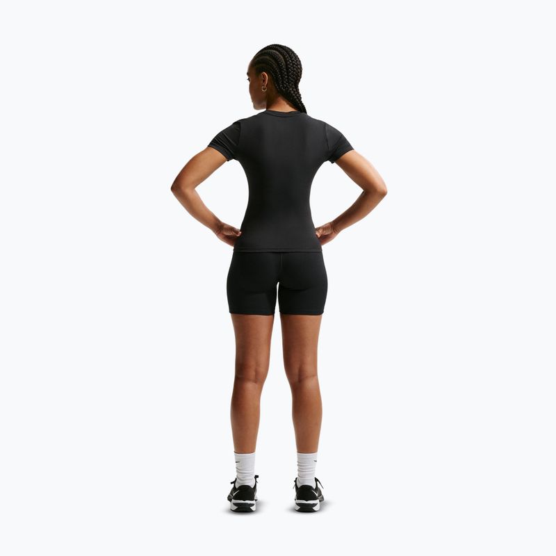 Футболка для тренувань жіноча Nike One Fitted black/white 3
