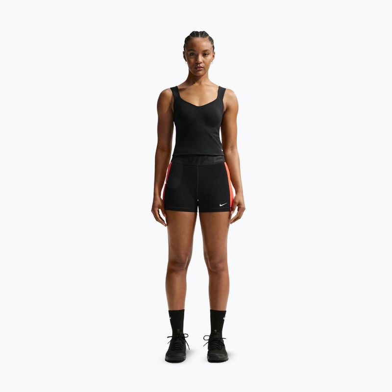 Футболка для тренувань жіноча Nike Pro Sculpt Medium Support Padded Tank black/white 2